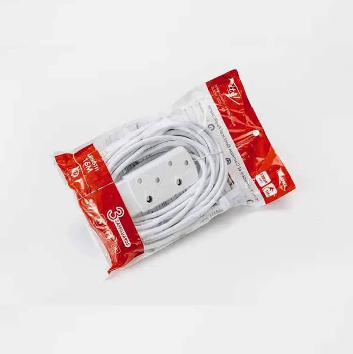 15M 2 Socket Extension Cord