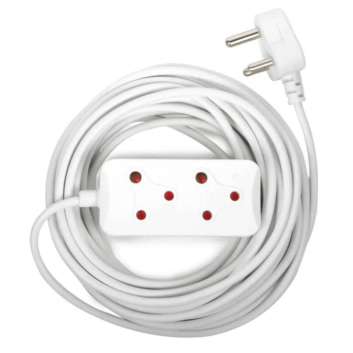 15M 2 Socket Extension Cord