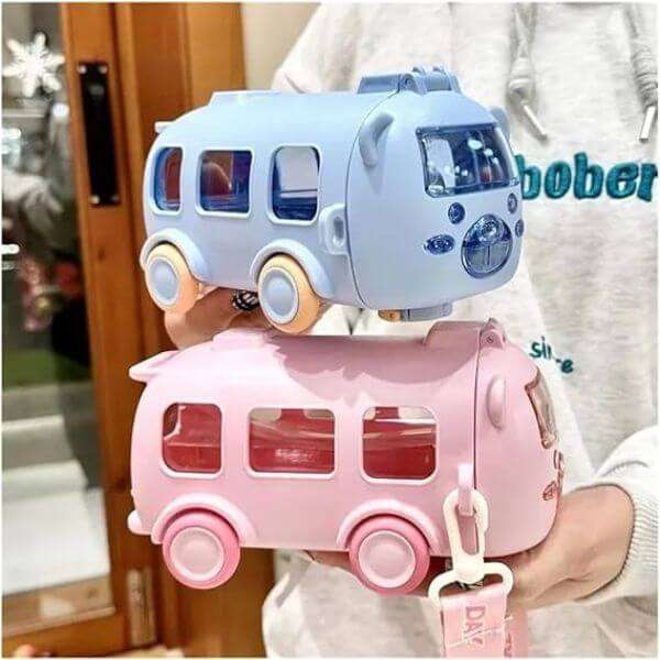 500ml Cute Bus Water Bottle for Kids