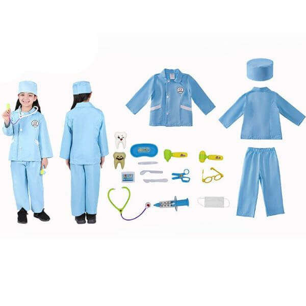 Dentist Role Play Costume Set with Accessories