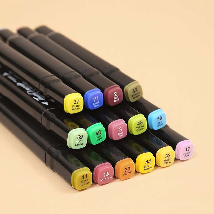 60PCS Sketch Art Markers for Kids