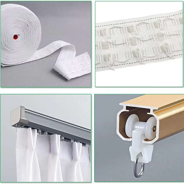 100 Piece R6 Curtain Plastic Hooks