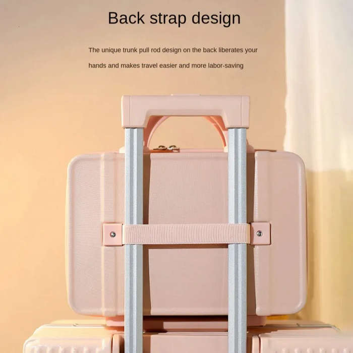 Vintage Hard-Shell Portable Toiletry and Makeup Organizer Travel Case