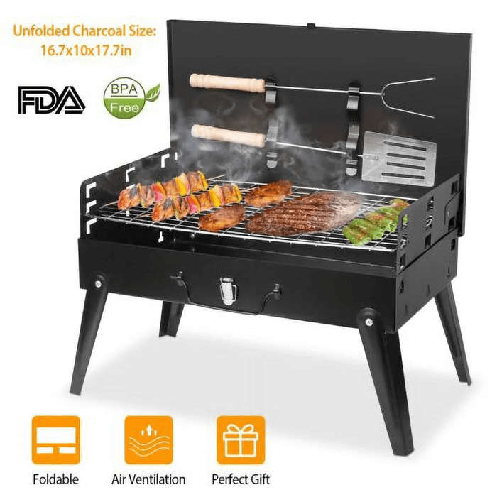 Folding Portable Barbecue Charcoal Grill