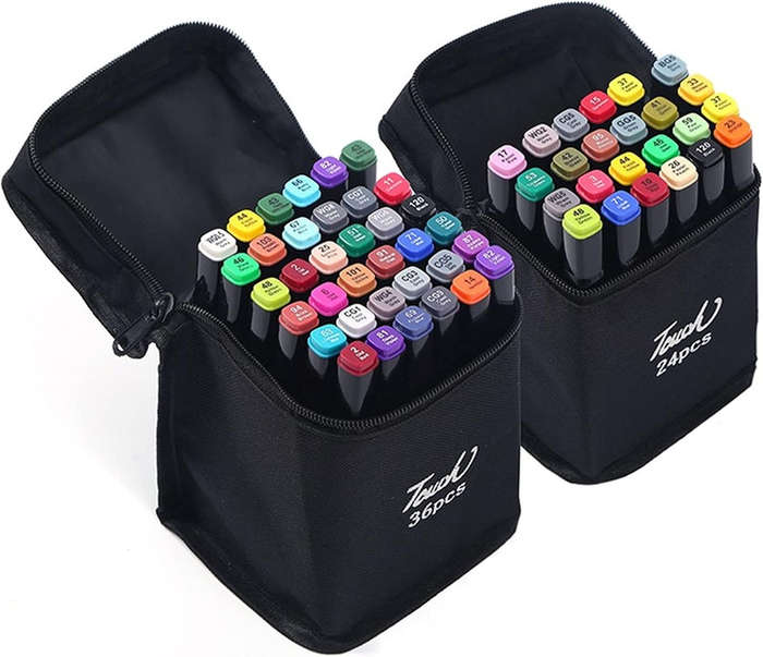 60PCS Sketch Art Markers for Kids