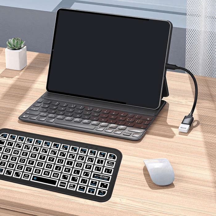 Mini Bluetooth Keyboard With Light Effect