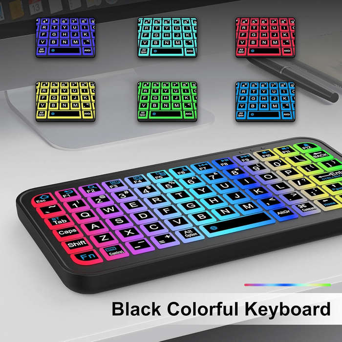 Mini Bluetooth Keyboard With Light Effect