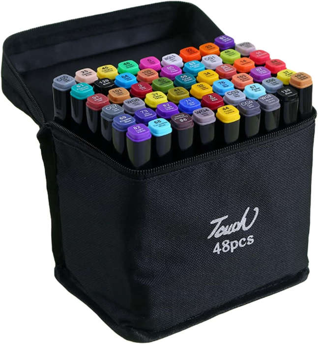 60PCS Sketch Art Markers for Kids