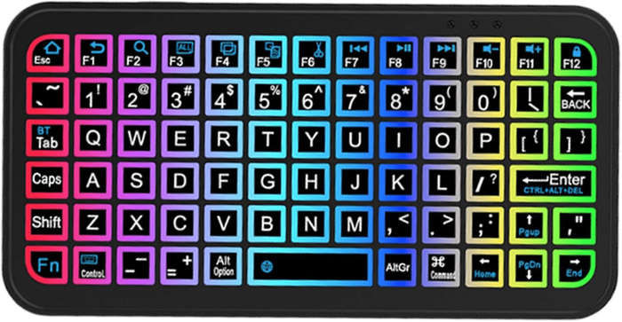 Mini Bluetooth Keyboard With Light Effect