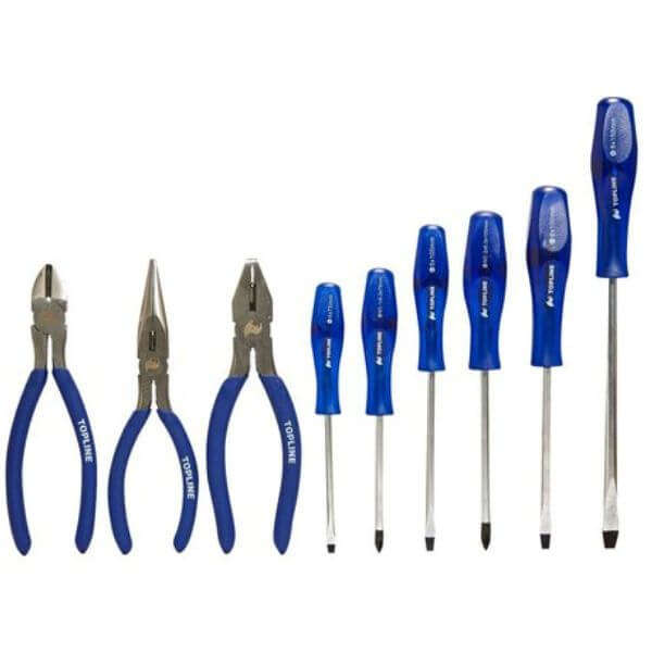 9 Piece Screwdriver and Plier Set