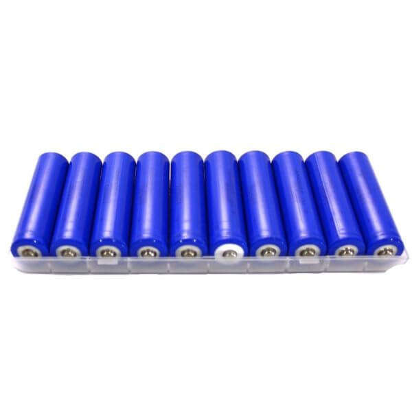 Pack of 10 Rechargeable 3.7V Lithium Batteries