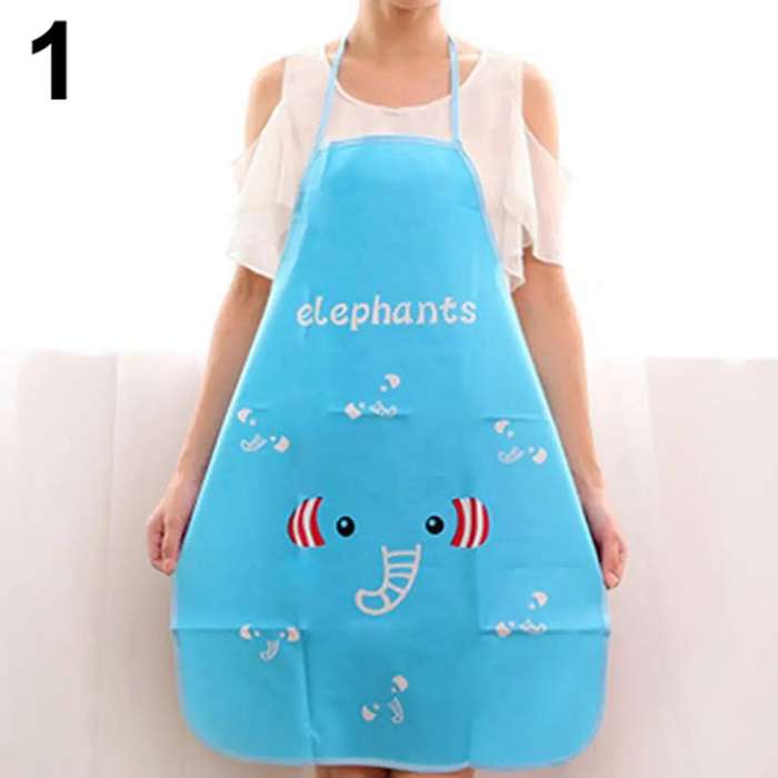 Kids Cartoon Adjustable Waterproof Sleeveless Cooking Apron