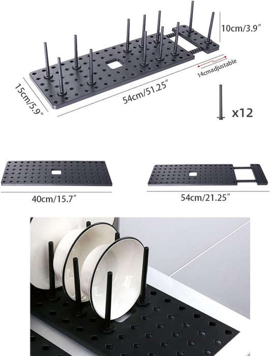 Space Saving Drain Rack Organizer