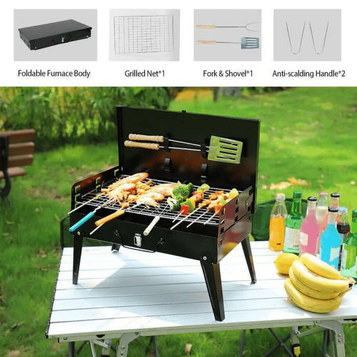 Folding Portable Barbecue Charcoal Grill