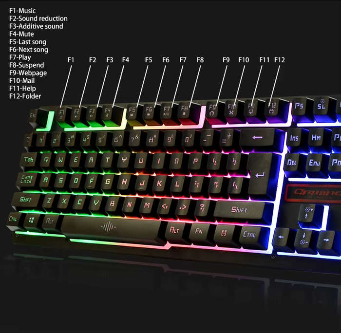 K13 Wired Professional Gaming Keyboard with Mouse