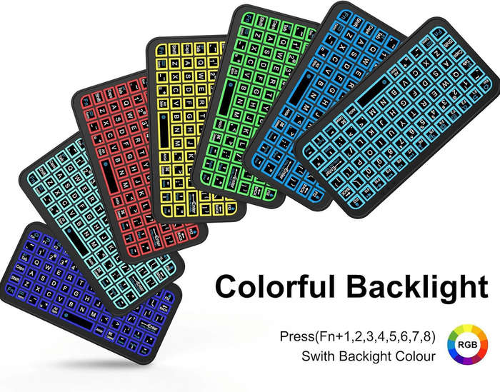 Mini Bluetooth Keyboard With Light Effect