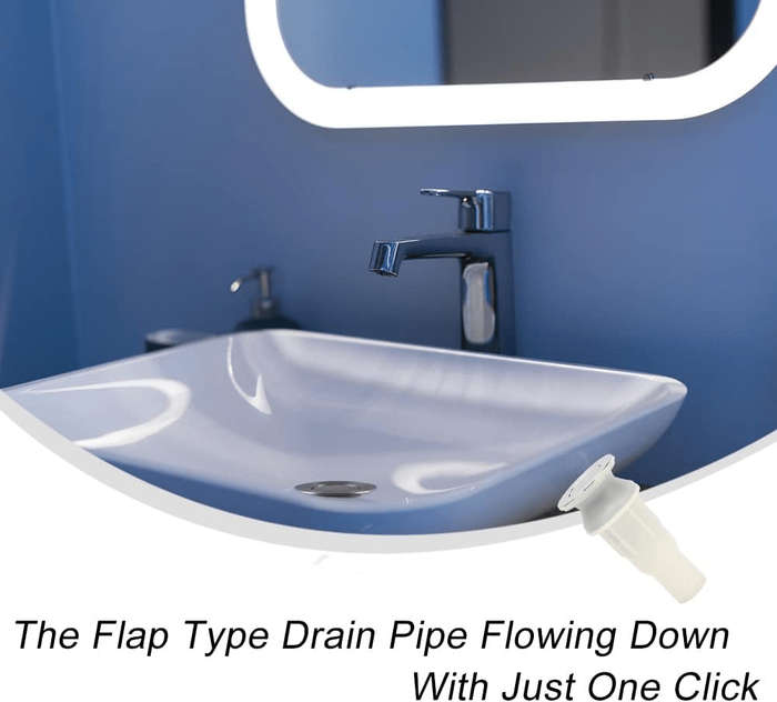 Surface Basin Waste Flip Top Basin Drain Unslotted Sink Plug 30mm