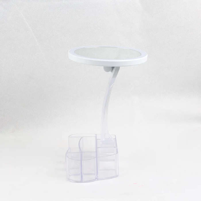 Makeup mirror led desktop makeup mirror desk lamp with Integrated network storage box red smart beauty makeup mirror fil