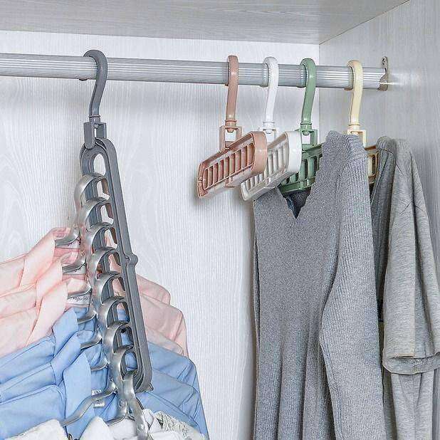 Multi-Function Storage Rack Space Saving Closet Hanger