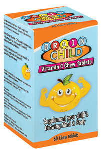 BRAIN CHILD VITAMIN C CHEW TABS 60