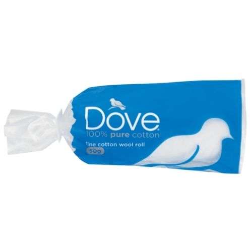 DOVE COTTON WOOL ROLL  50G