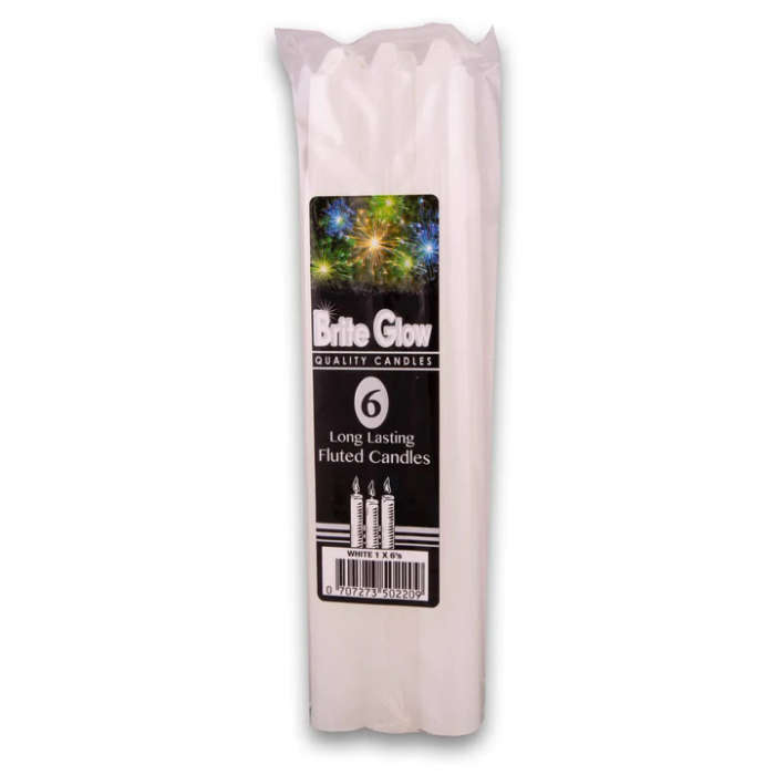 CANDLES WHITE BRITE GLOW