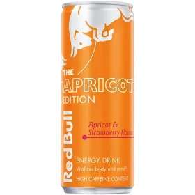 RED BULL 250ML APRICOT & STRAW