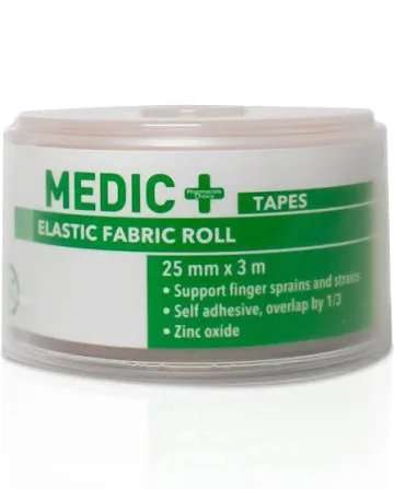 MEDIC ELASTIC FABRIC ROLL 25MMX3M