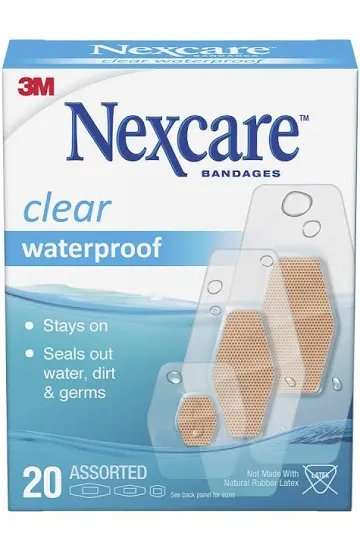 NEXCARE BANDAGES W/PROOF CLEAR 20
