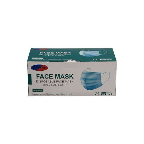 SURGICAL FACE MASK 3PLY WITH LOOPS 50