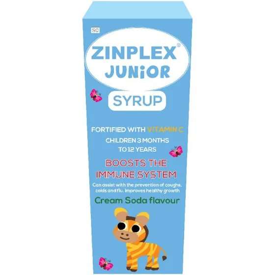 ZINPLEX JUNIOR SYRUP CREAM SODA 200ML
