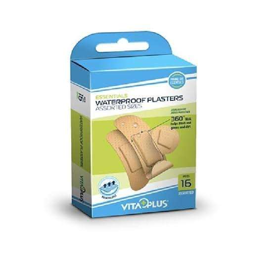 VITAPLUS PLASTER WATERPROOF 16 ASSORTED