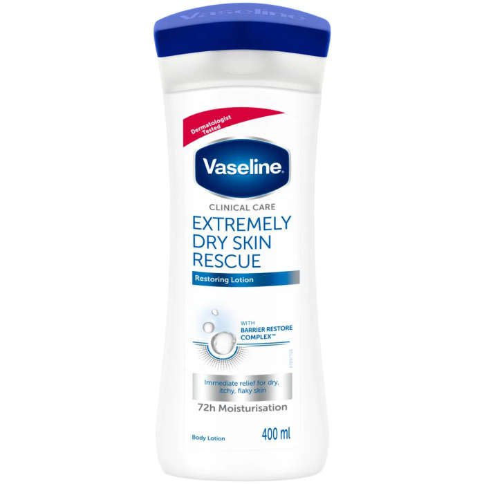 VASELINE CLINICAL 400ML EXTRA DRY RESCUE