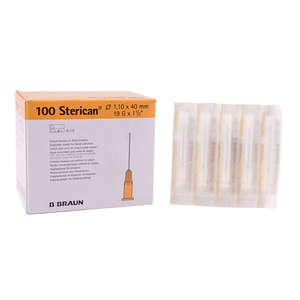 NEEDLE 19Gx40MM STERICAN BEIGE 100~