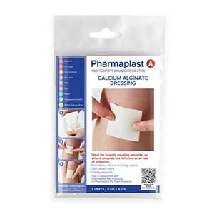 PHARMAPLAST CALCIUM ALG DRESS 5X5CM 3~