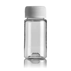PLAS BOTTLE 30ML ROUND CLEAR SCREW C 100