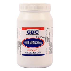 ASPIRIN 300MG GULF 1000 TABLETS