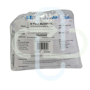 U-TEST ALCOHOL TEST BREATH 25 TUBES~