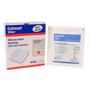 CUTIMED SILTEC FOAM 10X10CM 10~