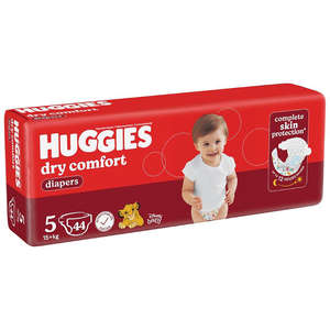 HUGGIES DRY COMFORT SIZE 5 JUNIOR 44PCK