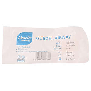 AIRWAY GUEDEL - SIZE 4 AKACIA RED 1