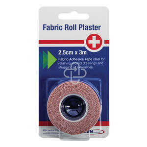 PLASTER FABRIC ROLL 2.5CMX3M BLISTER BSN