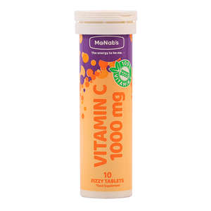 MCNABS VIT C 1000MG FIZZ 10