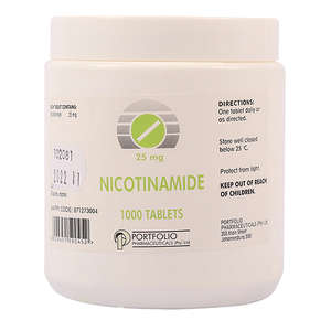 NICOTINAMIDE 25MG 1000 TABLETS VIT B3