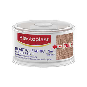 ELASTOPLAST FABRIC ROLL 2.5CM X 3M