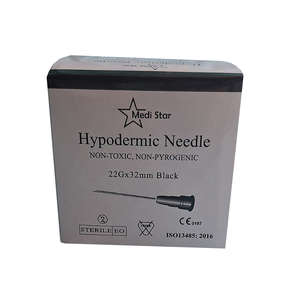 NEEDLE 22GX32MM MEDISTAR BLACK 100's