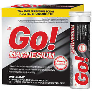 GO! MAGNESIUM EFF TABS STRAWBERRY 20+10