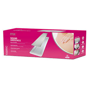 WOUND DRESSING MX FABRIC 10X35CM 25 ~