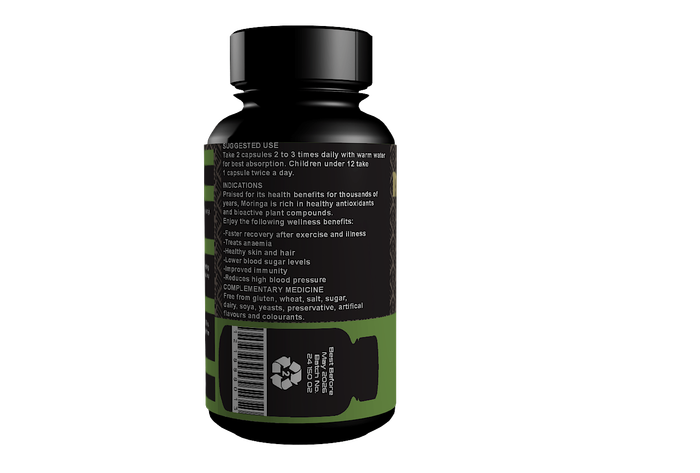 Moringa Leaf Capsules (90) 600mg