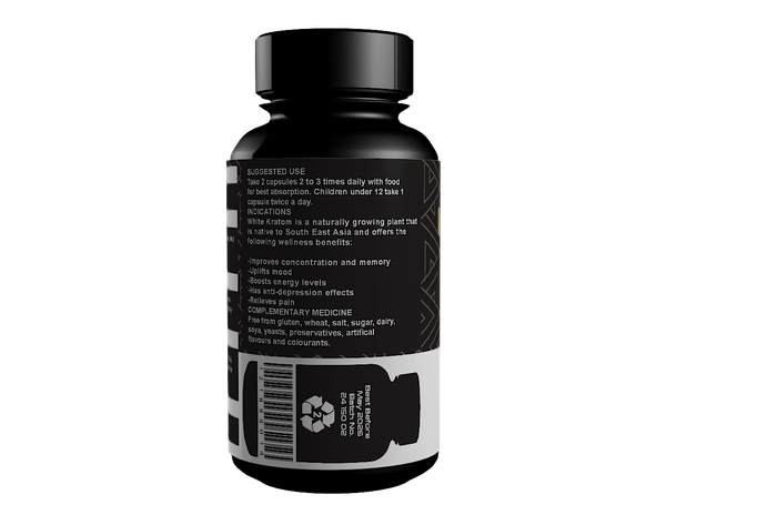 White Kratom Capsules (60) 600mg